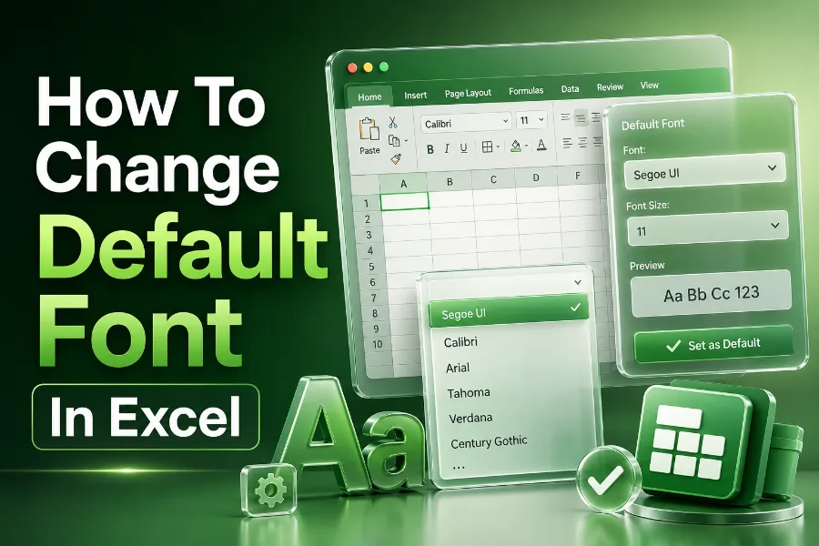 How To Change Default Font In Excel Easily
