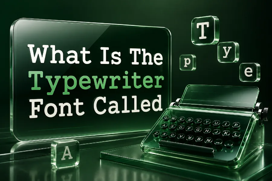 What Is the Typewriter Font Called? Classic Guide